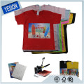 Yesion Wholesale Best Quality 100% Cotton T-shirtsHeat Transfer Printing Paper for 100% Cotton Clothing